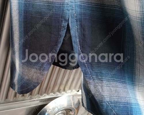 정품 생로랑 체크셔츠 95호/정품 우영미 후드 트렌치코트 95호--5