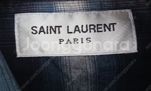 정품 생로랑 체크셔츠 95호/정품 우영미 후드 트렌치코트 95호--6