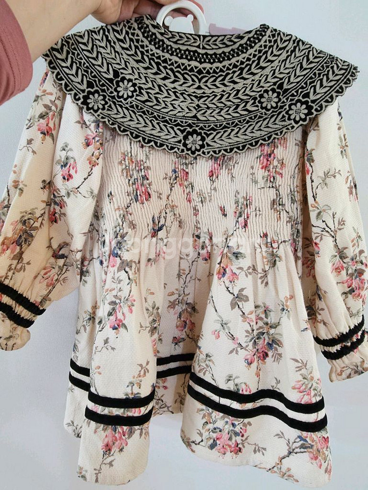 봉주르 다이어리 버드플라워 튜닉 4y--1