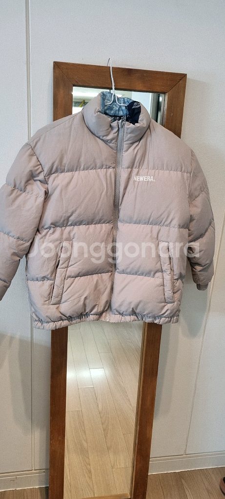 남아 뉴에라 거위털오리털패딩 등130~140--0