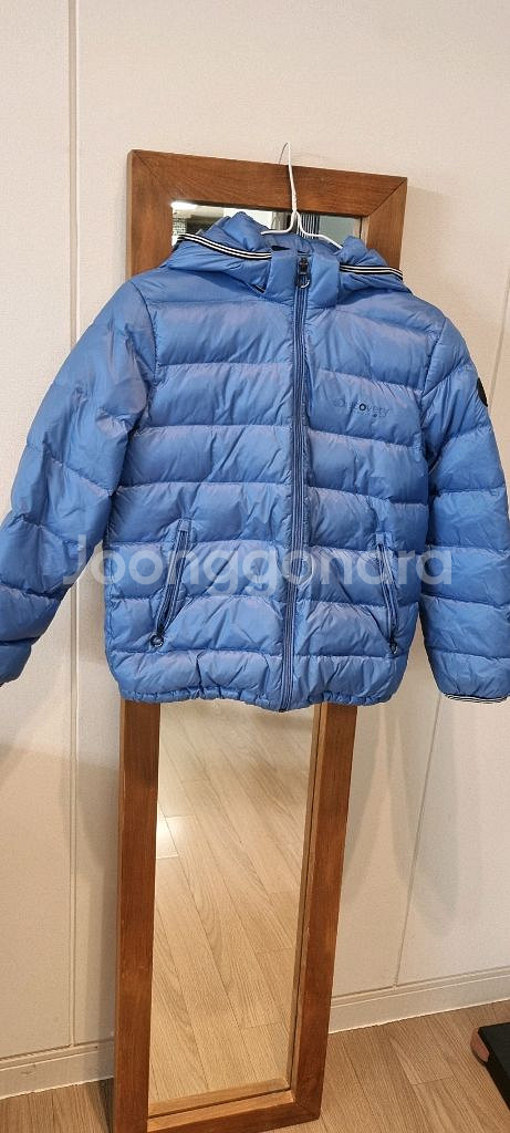 남아 뉴에라 거위털오리털패딩 등130~140--3