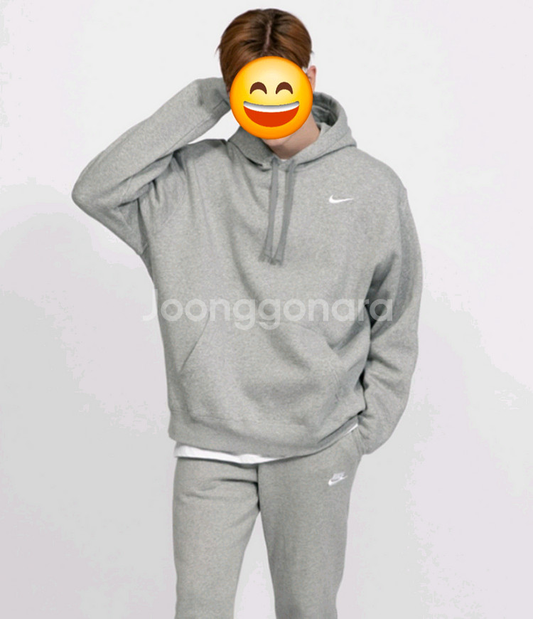 나이키 기모 후드티--1