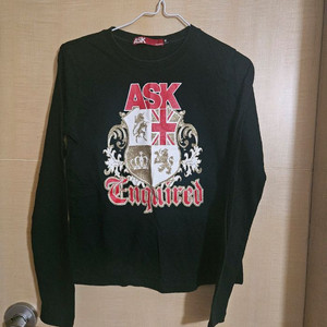 ASK 면 티셔츠 S 남녀공용