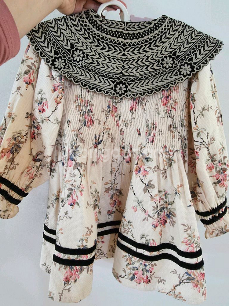 봉주르 다이어리 버드플라워 튜닉 4y--6