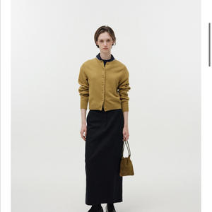 낫띵리튼 가디건 올리브 니트