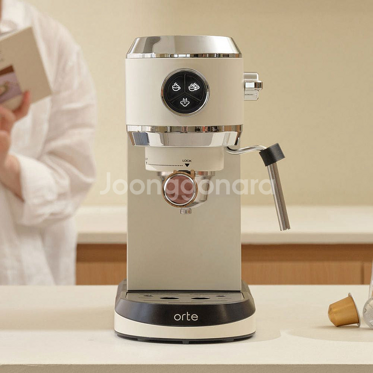 오르테 에스프레소 커피머신+전동그라인더--0