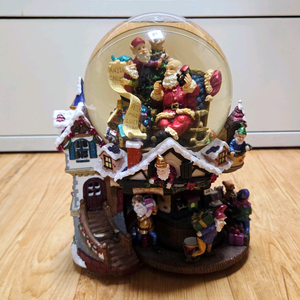 크리스마스 산타 오르골 스노우볼 인테리어 조명