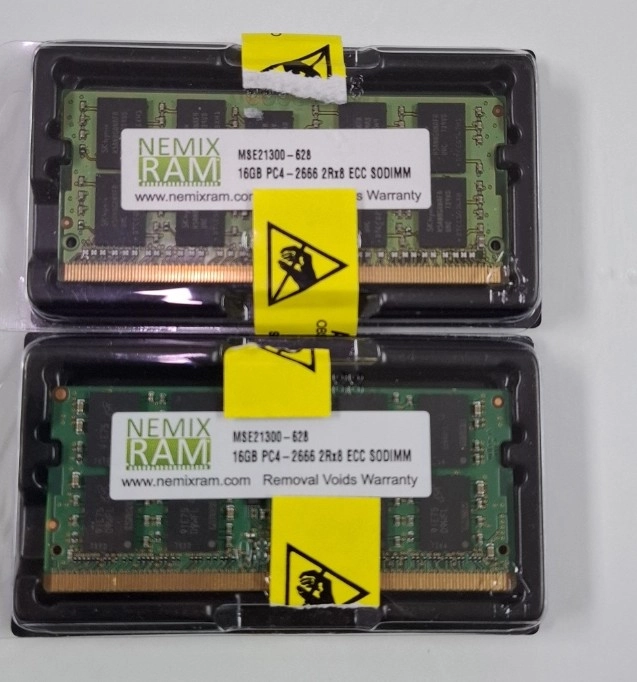 NEMIX RAM 16GB(1X16GB) DDR4 2666MHZ PC4-21300 2Rx8 1.2V CL19 2개 이미지