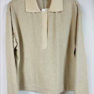 LE17SEPTEMBRE 카라 니트 탑 아이보리