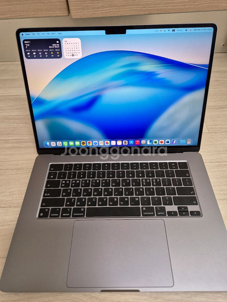 맥북에어 M3 15인치 256/16gb (대전직거래)--0