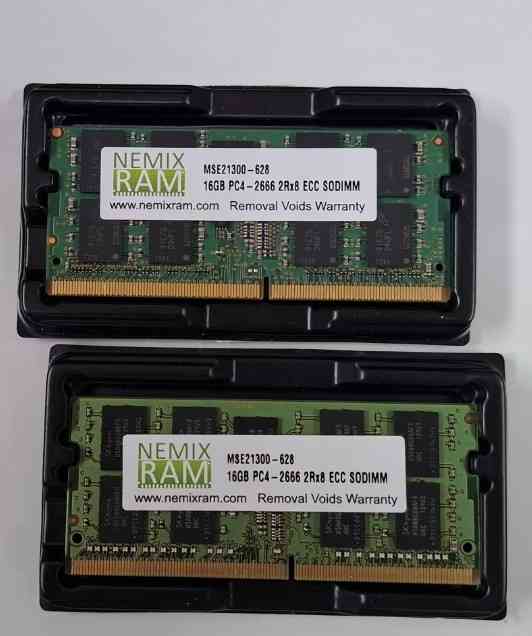 NEMIX RAM 16GB(1X16GB) DDR4 2666MHZ PC4-21300 2Rx8 1.2V CL19 2개 이미지