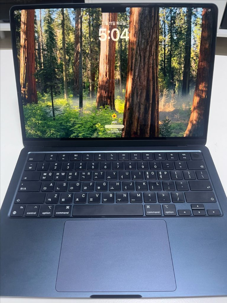 맥북에어 m2 미드나이트 13인치 256gb 배터리 99% 팝니다--2