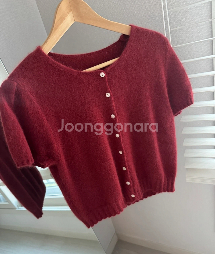 체리코코 라쿤 앙고라가디건 연말룩 크리스마스--1