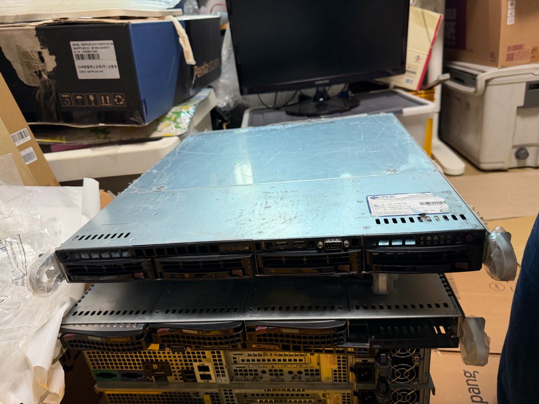 Supermicro 1U 서버 (X10DRL-i)