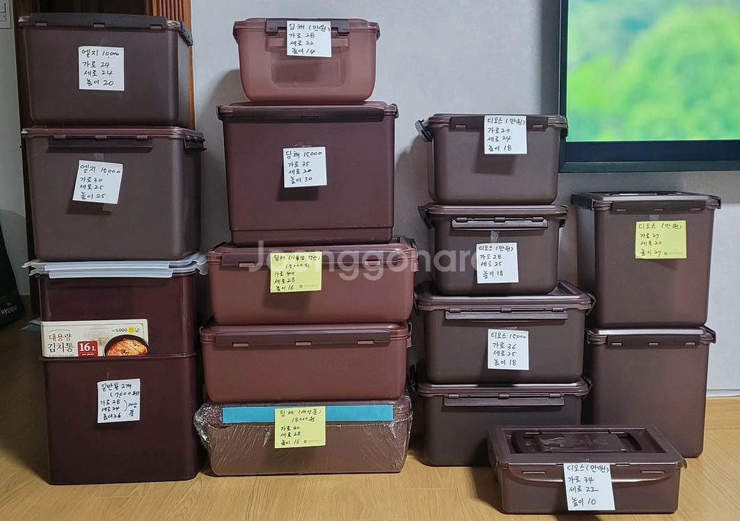 딤채, 디오스 엘지 일반용 김치냉장고에 호환 가능한 김치통--0