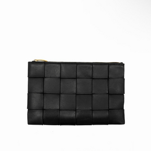 [S] 보테가베네타 인트레치아토 레더 카세트 클러치백 스몰 블랙