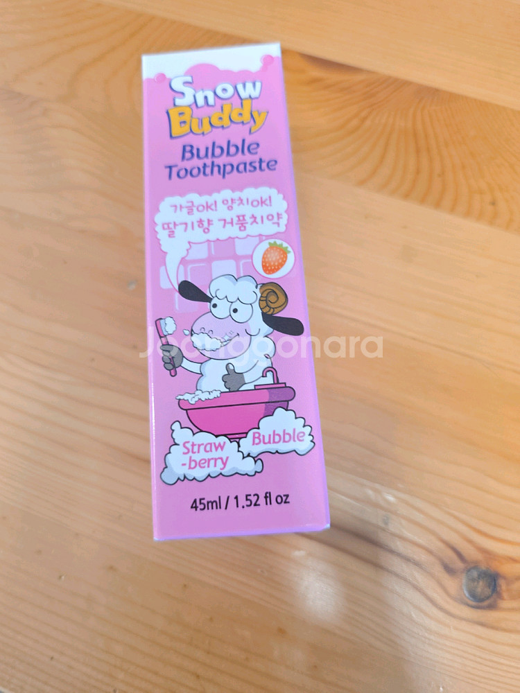 새상품 스노우버디 거품 어린이 치약 딸기 45ml 유아치약 아기치약 어린이집 유치원--0