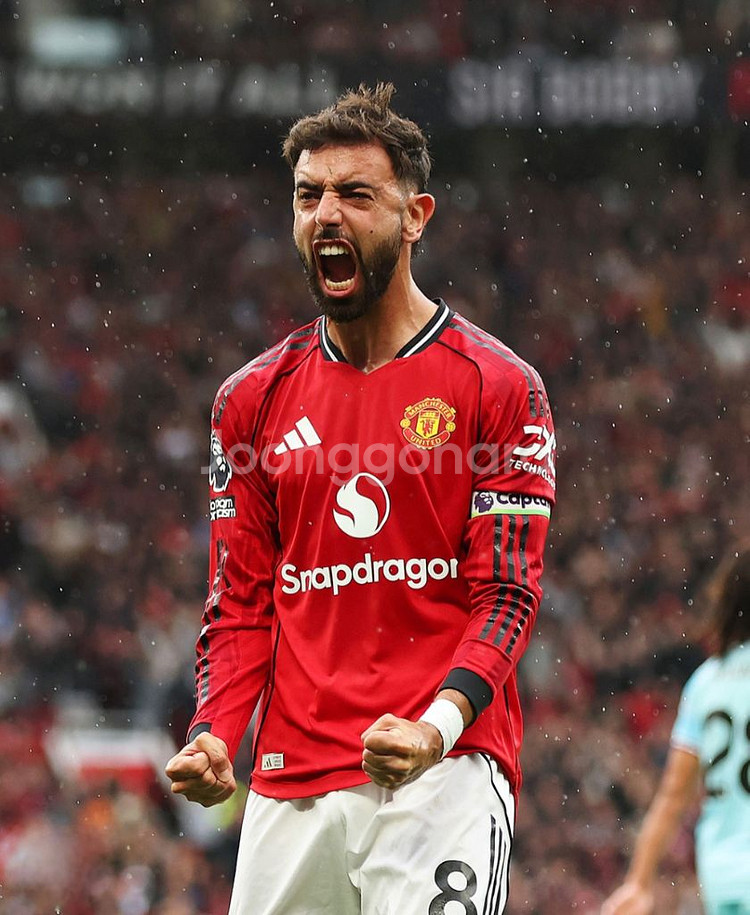 25-26 맨유 홈킷 브루노 페르난데스 브페 긴팔유니폼--7