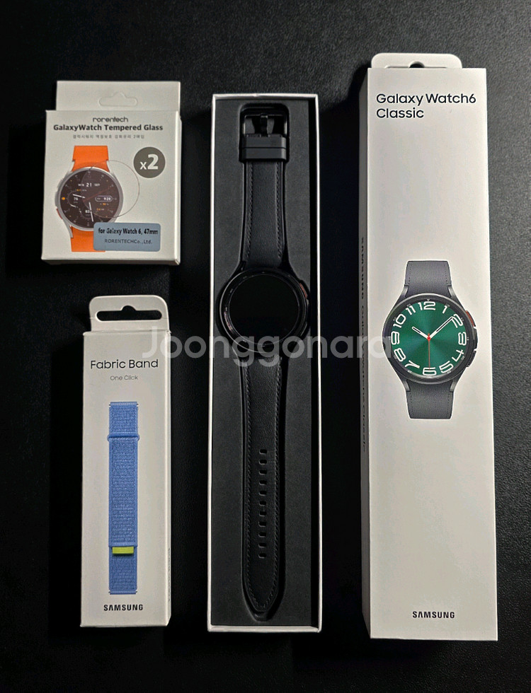 (새상품급) 갤럭시워치6 클래식 47mm LTE 블랙 색상 판매--0