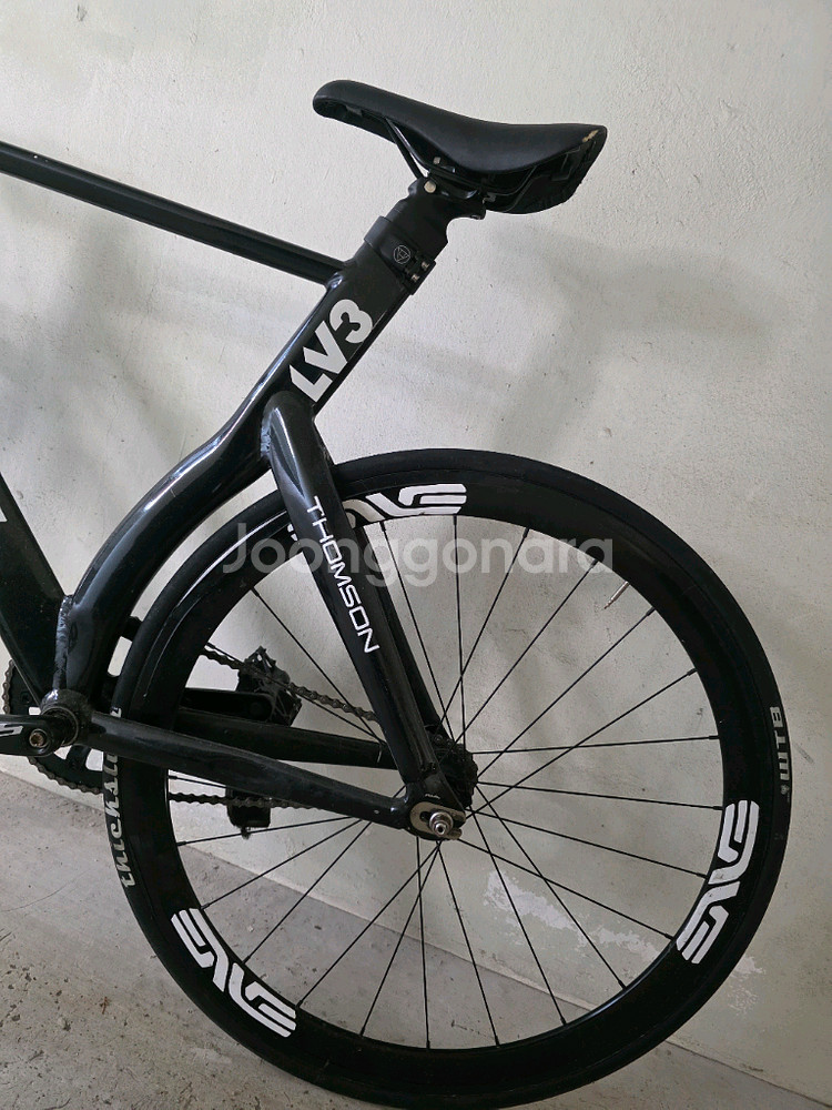 언노운 LV3 검정색 픽시 자전거--4