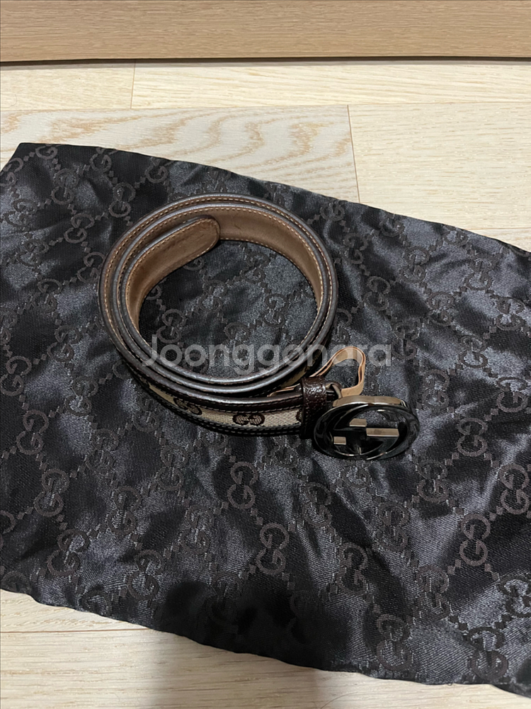 구찌 GG 패턴 여성용 벨트--1