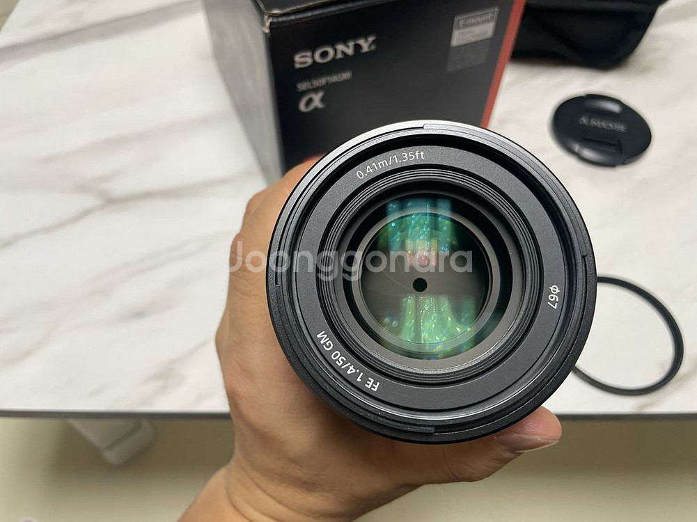 소니 FE 50mm F1.4 GM 50.4gm 렌즈--5