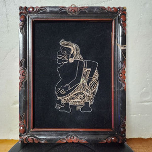 오래된 은사 작품 액자