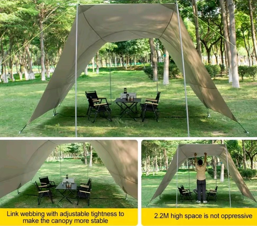 새상품 캠핑 차박 대형 하비타프 쉘터 풀옵션--2