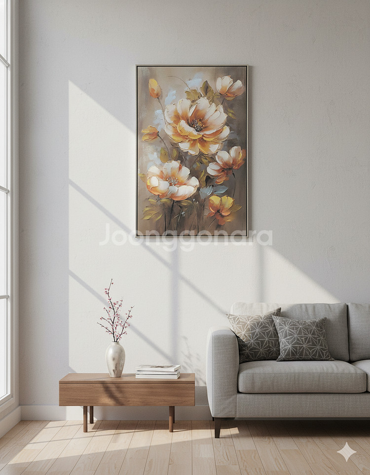 에센셜 플라워 (Essential Flower) 유화 액자--1