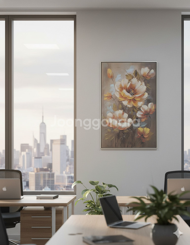 에센셜 플라워 (Essential Flower) 유화 액자--4