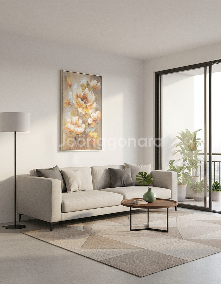 에센셜 플라워 (Essential Flower) 유화 액자--2