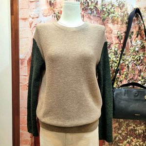 SJSJ 소매 배색 니트