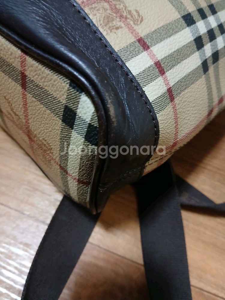 버버리 체크 패턴 숄더백--8