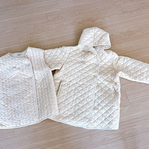 여아 퀼팅 점퍼 베스트 세트 JS