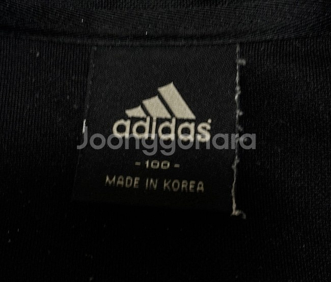 아디다스 블랙 검정 트랙탑 져지집업 100/L--1