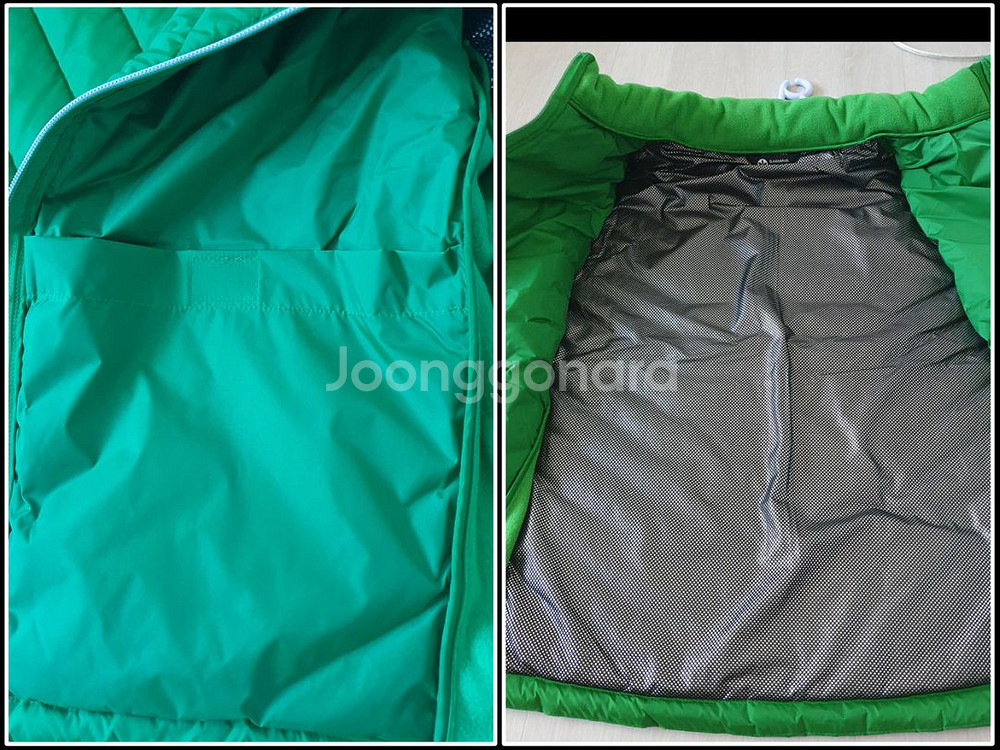 (택있는 새상품) 여성/95/ 바람막이+패딩점퍼 세트--2