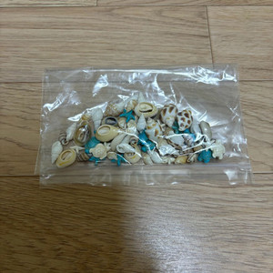 미니 조개 모양 모형 (비즈목걸이, 팔찌 등 만들기 굿