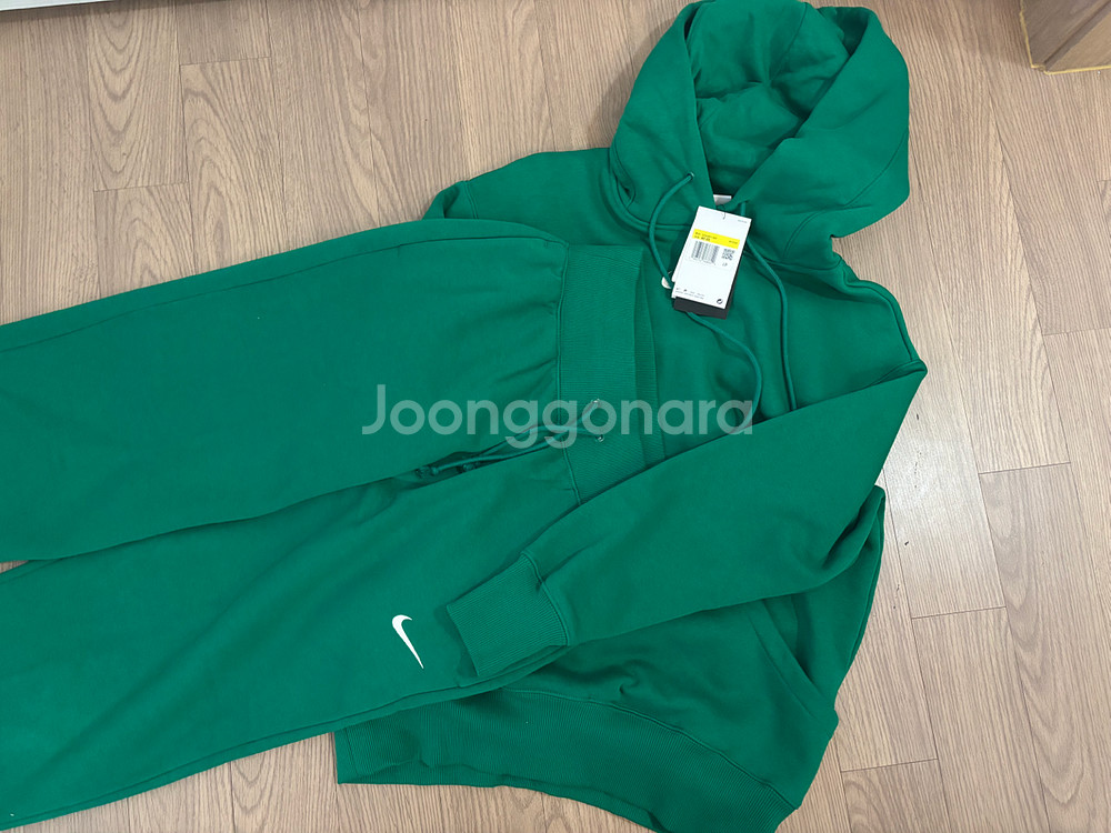 미착용 나이키 기모 후드티 조거팬츠 오버핏 와이드핏 여성s이지만m--0
