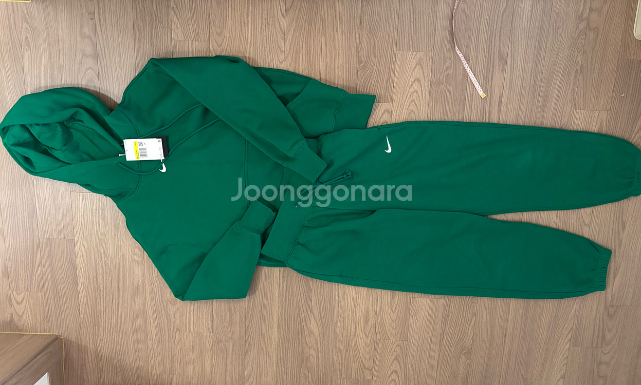 미착용 나이키 기모 후드티 조거팬츠 오버핏 와이드핏 여성s이지만m--3