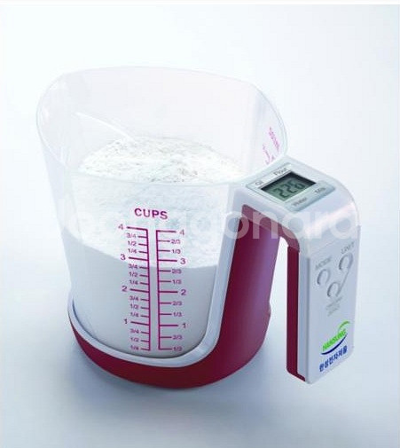 한성 디지털 컵 전자저울 HS-33 빨간색 1g~1kg 주방용 계량컵저울 미개봉 새제품--0