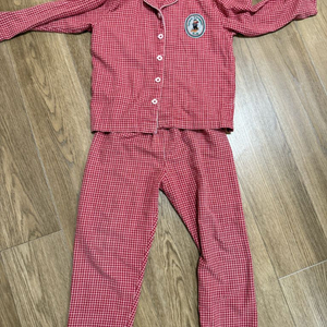 오르시떼 체크무늬 아동 잠옷 세트75사이즈