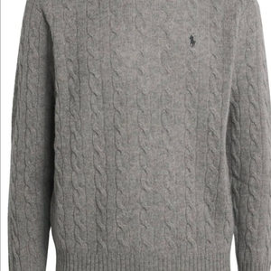 폴로 랄프로렌 울캐시 케이블 니트 스웨터 그레이 S