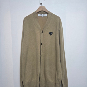 꼼데가르송 블랙 와펜 니트 가디건 진베이지(XL)