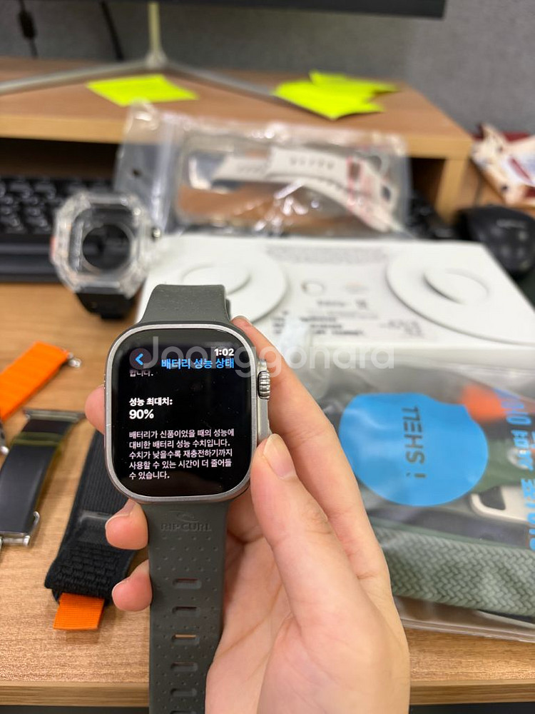 애플워치 울트라 1 (90%) 풀박스 워치 케이스 다 드림!!!--0