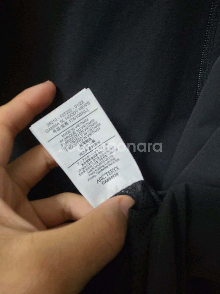 아크테릭스 감마 SL 후디 블랙 L--4