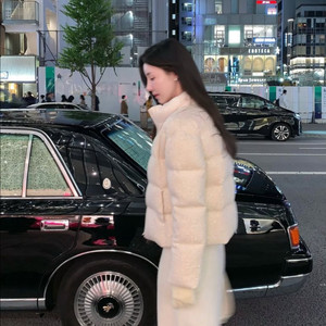 라플라 엔젤 스팽글 패딩 아이보리