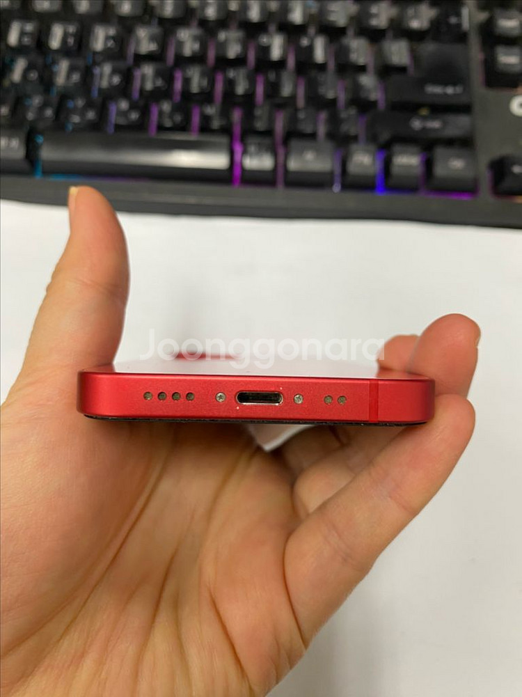 아이폰12미니 레드 SSS급 128GB 배터리91%--7