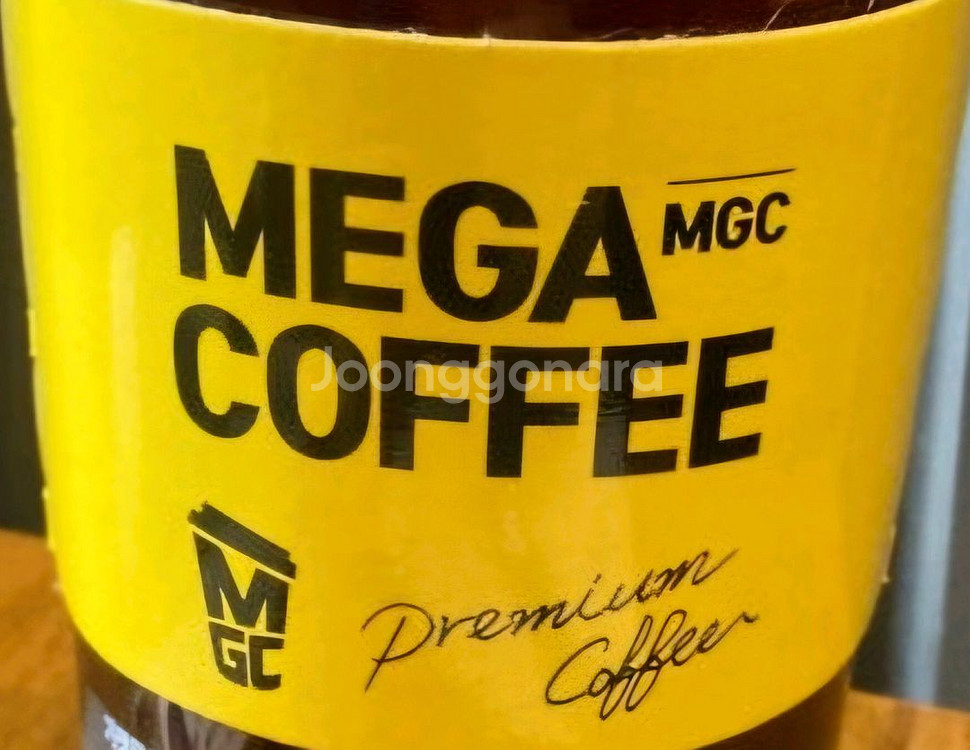 메가커피 아아(1,600원) 2장, 아메리카노 핫(--0