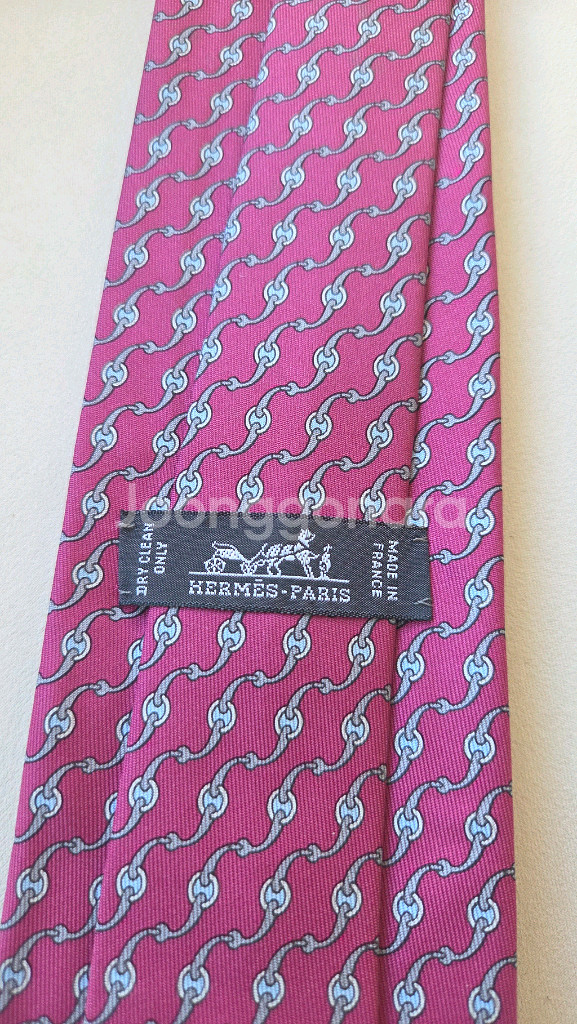 [정품] 에르메스 실크 넥타이 새상품--3