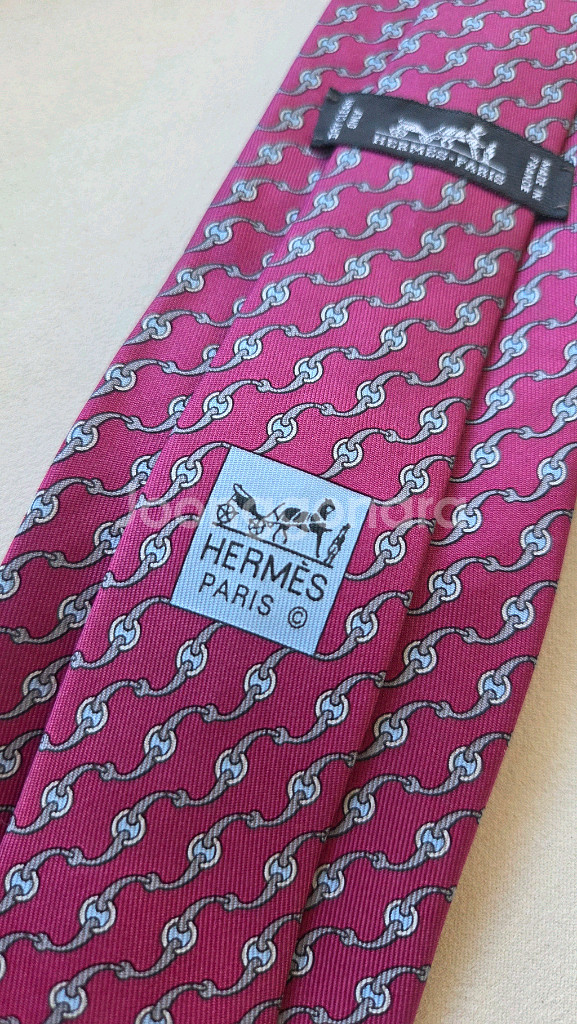 [정품] 에르메스 실크 넥타이 새상품--4